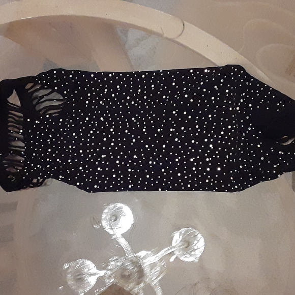 Off Shoulder Rhinestone Teddy - Picture 3 of 5